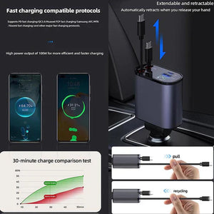 4 in 1 Retractable Charger KSA DROP