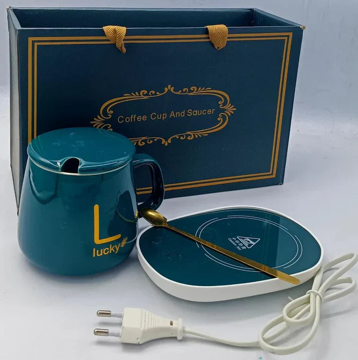 Electric Coffee Mug Warmer Set KSA DROP