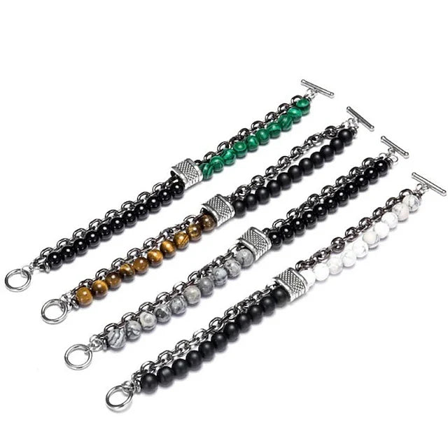 Beaded Chain Bracelet for Men & Women KSA DROP